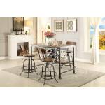 Angstrom Counter Height Dining 5pc set (TABLE+4SIDE CHAIRS) with Wine Rack A